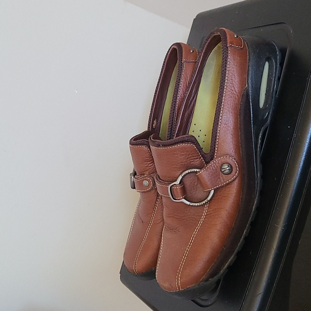 Cole Haan slip on leather loafers